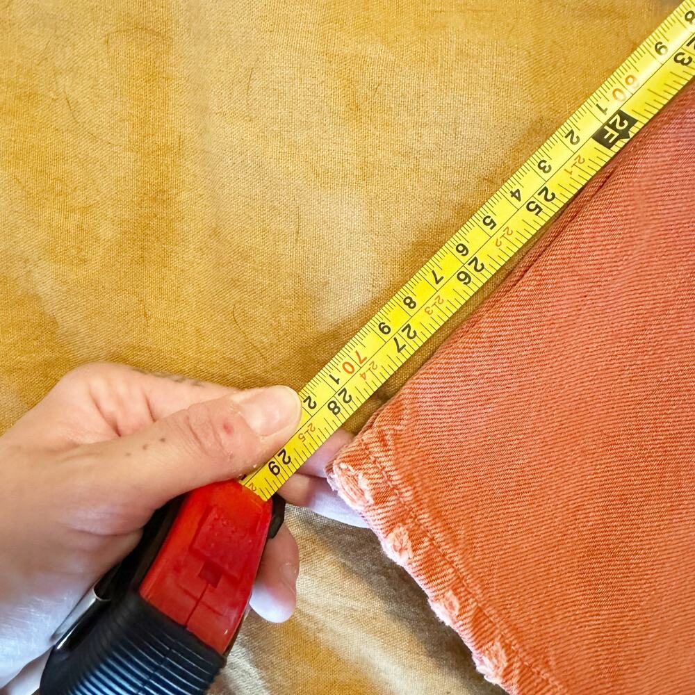 GRLFRND DENIM Orange The Karolina Jeans sz 25 Womens Denim Button Fly - Picture 11 of 11